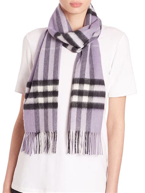 burberry purple cashmere scarf|authentic Burberry scarf sale.